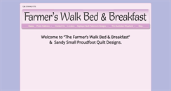Desktop Screenshot of farmerswalkbb.com